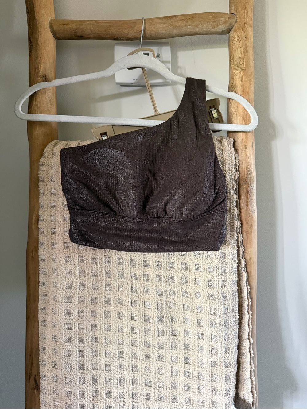 ✨ Lululemon Align Asymmetrical Bra – Ribbed Shine ✨